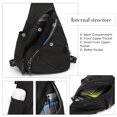 thumbnail image 7 of KL928 Nylon Sling Bag Small Crossbody Backpack Shoulder Casual Daypack for Cycling Hiking Travel, 7 of 7