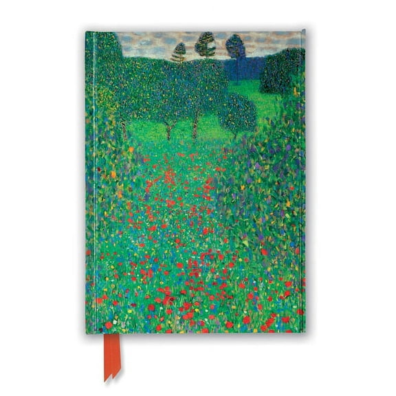 Flame Tree Notebooks: Gustav Klimt: Poppy Field (Foiled Journal) (Hardcover)
