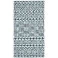 thumbnail image 2 of SAFAVIEH Courtyard Evander Geometric Indoor/Outdoor Area Rug, Ivory/Aqua, 2' x 3'7", 2 of 12