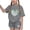 Gray, variant on Outfit Sets for Girls, Stretchy 2-piece Elastic Waist Short Sleeve Graphic T-shirts with Shorts Red Size 10-11 T