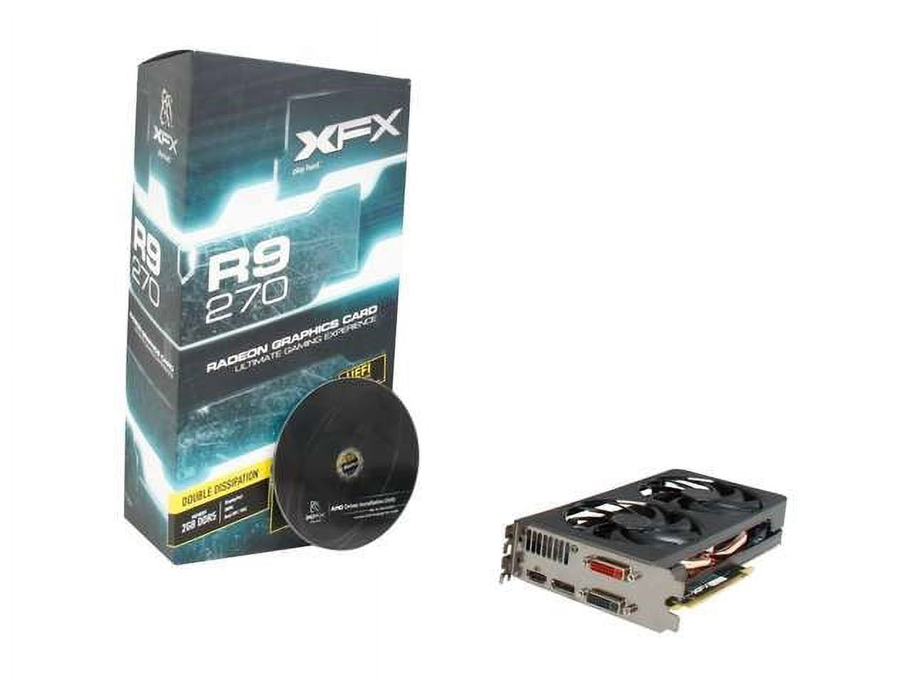 XFX Radeon R9 270 - Double Dissipation Edition - graphics card - Radeon R9 270 - 2 GB GDDR5 - PCIe 3.0 x16 - 2 x DVI, HDMI, DisplayPort