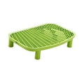 thumbnail image 5 of CarpNettore Cat Litter Box Step Cat Litter Trapping Mat for Bedroom Living Room Lavatory Green, 5 of 9