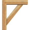 thumbnail image 3 of Ekena Millwork 6"W x 24"D x 28"H Traditional Block Rough Sawn Bracket w/ Offset Brace, Western Red Cedar, 3 of 25