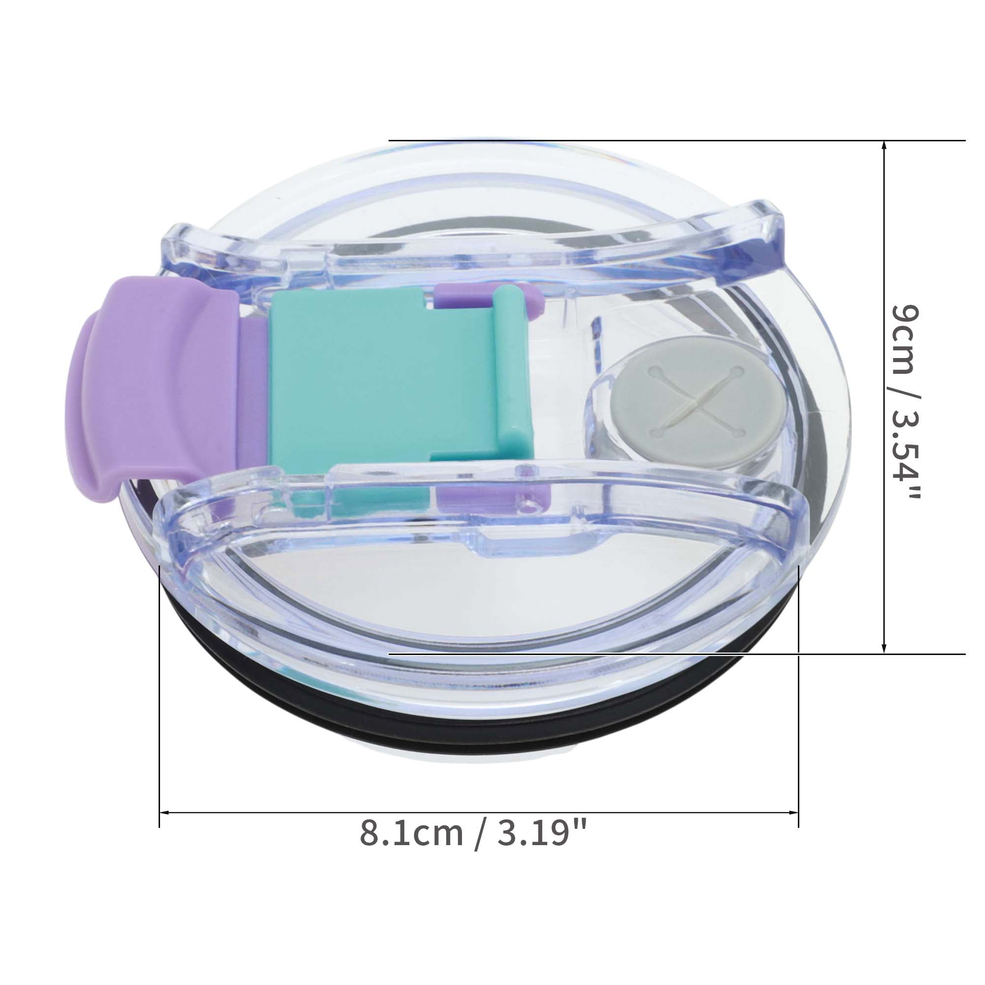 Unique Bargains 1 Pc Portable Tumbler Lid for Office Use Travel Purposes Multicolored