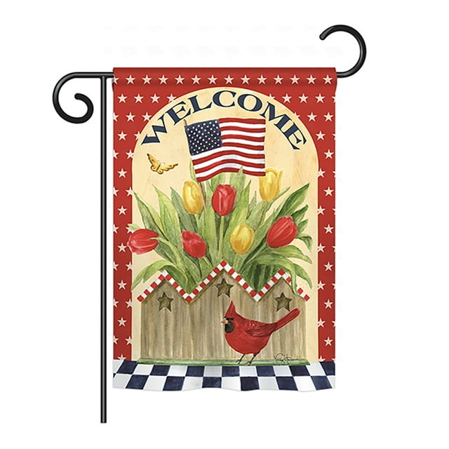 Breeze Decor - Gadsden Americana - Everyday Historic Impressions Decorative Vertical House Flag 28 x 40 Printed In USA