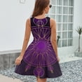 thumbnail image 6 of Personalized Tarot Fate Clairvoyance Sleeveless Dress Women Summer Evening Dresses Ladies Sundress, 6 of 7
