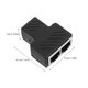 thumbnail image 2 of BALAHAPY Conector De Red Ethernet Negro Con Doble Para Expansión De En Oficina Y Hogar, 2 of 7