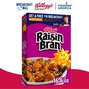 Kellogg's Raisin Bran Original Breakfast Cereal, 16.6 oz Box