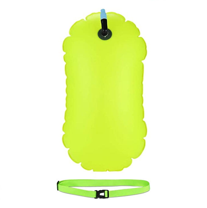 BIGUY Swim Buoy Float, Swimming Bubble Safety Float with Adjustable Waist Belt for Open Water