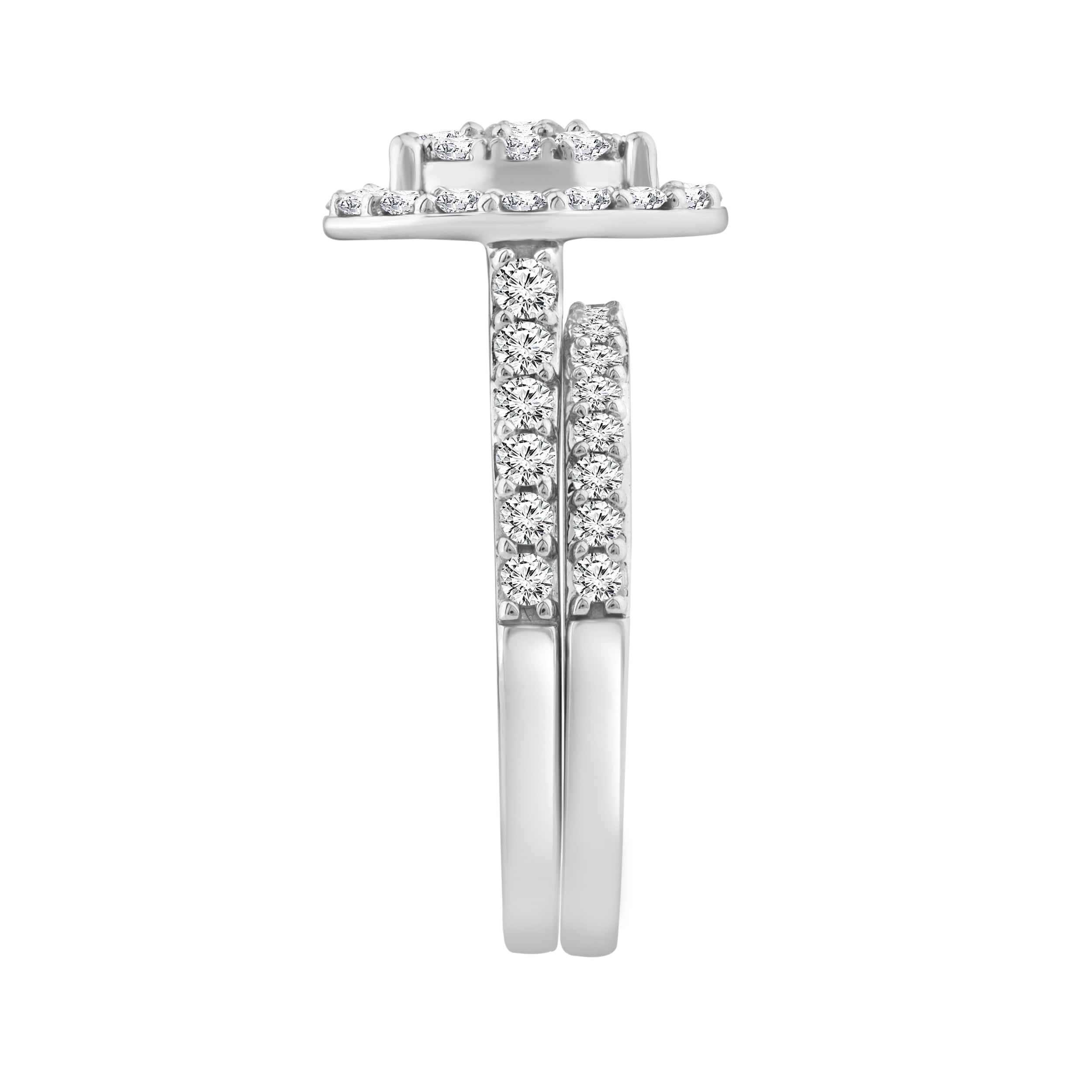 You + I 1 1/4 Carat T.W. Lab Grown Diamond Bridal Set in 10K White Gold (I,SI2)