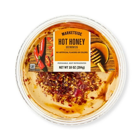 Marketside Gluten-Free Hot Honey Hummus 10 oz, Ready to Eat, 2Tbsp. (28g) Servings