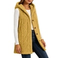 thumbnail image 6 of Ashirexll Fleece Vest Women, Womens Winter Coats, Ladies Winter Versatile Double Sided Fleece Sleeveless Hooded Jacket for Outdoor, 6 of 7