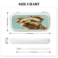 thumbnail image 4 of Cute Doggie, Carrying Case For Nintendo Switch & OLED Version, Eva Lightweight Shockproof Protective Pouch Case for Game Console & Accessories with 10 Game Card Slot & Wristband, White, 4 of 6