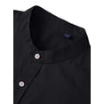 thumbnail image 2 of Youclos Men's Cotton Linen Long Sleeve Button Down Shirt, Casual Regular Fit, 2 of 6