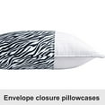 thumbnail image 4 of Ntbay 2 Pack Silky Satin King Pillowcases for Hair and Skin, Luxury and Soft Pillow Cases with Envelope Closure, 20" x 36", Zebra, 4 of 5