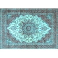 thumbnail image 1 of Ahgly Company Indoor Rectangle Persian Light Blue Traditional Area Rugs, 8' x 12', 1 of 4