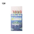 thumbnail image 1 of GLFILL 10pcs Sabikis Rigs Bait Fishing Feather Lures Sea Herring Baits Simulated Fish Skin String Hooks Finished Line Set 12#, 1 of 9