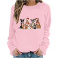 thumbnail image 5 of Elvqul Womens Sweatshirts Christmas Fashion Shirts Print Crewneck Vacation Sweatshirts for Women Long Sleeve, 5 of 6