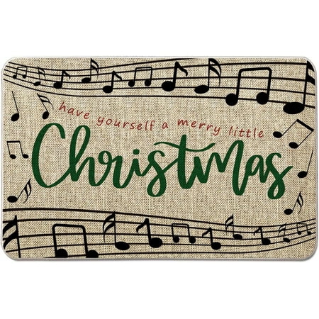 

Christmas Door Mat Outdoor Have Yourself A Merry Little Christmas Doormat Winter Entrance Rug Farmhouse Decor Home Kitchen Floor Front Door Mats 16 x 24 Inches