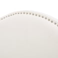 thumbnail image 3 of GDF Studio Stroelitz Contemporary Fabric Full/Queen Headboard with Nailhead Trim, Ivory, 3 of 6