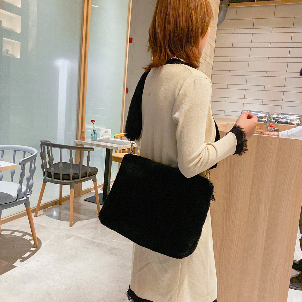 fluffy messenger bag