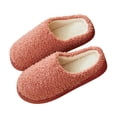 thumbnail image 2 of JUSLIO Womens Slippers Closed Toe Slide Fuzzy Plush Flat Sole Non Slip Indoor House Slippers, 2 of 5