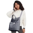 thumbnail image 2 of CNV Corduroy Tote Bag, Large Messenger Bag Shoulder Hobo Anti Splash Crossbody Zipper Bag Casual Work Shopping Women, 2 of 15