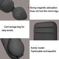 thumbnail image 3 of Soporte para gafas de sol para coche, clip de cuero negro para gafas de sol, organizador de visera, accesorios para hombre, mujer y niña, 3 of 5