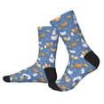 thumbnail image 2 of Pofeuu Chicken Family Print Crew Socks, Adult Running Hiking Socks for Youth and Adult, 2 of 7