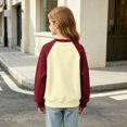 thumbnail image 4 of Kids' Baseball Style Tee Solid Long Sleeve Casual Clothing Layering Top, 4 of 8