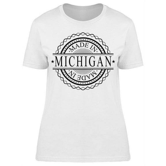 Made In Michigan Symbol T-Shirt Women -Image by Shutterstock, Female Large