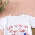 thumbnail image 6 of Futezty Girls Summer Outfits, 4th of July Baby Girl Outfits Kids Little Girls Shorts Clothing Set, 12 18 24 Months 2T 3T 4T 5T Tie-up Pleated Camisole with Ripped Denim Shorts Summer 2-piece Outfit, 6 of 8