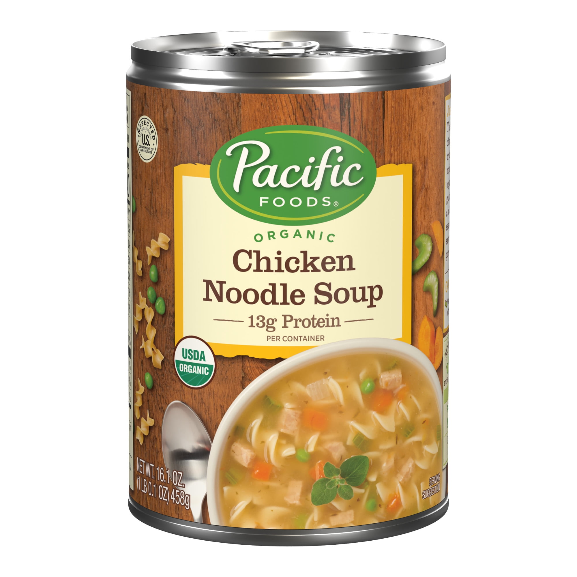 Pacific Foods Organic Chicken Noodle Soup, 16.1 Oz Can