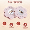 thumbnail image 5 of Uxcell 6Set Leather Snaps Buttons, Magnetic Snap Closures for Handbag/Purses/Sewing/DIY Craft/Clothes [Pink], 5 of 7