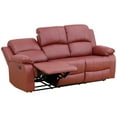 thumbnail image 6 of AUKFA 3 Seats Recliner Sofa Chair, Home Theater Sofa with Flipped Backrest and Cupholder, Red, 6 of 14