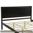 thumbnail image 6 of Platform Bed Frame with Headboard, Wood Slat Support, No Box Spring Needed, Queen,Espresso, 6 of 9