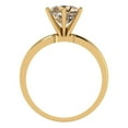 thumbnail image 4 of Clara Pucci 14K Yellow Gold 2ct YellowMoissanite Solitaire Ring for Women, 4 of 8