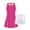 Rose Red, variant on Venjoe Kids Girls Tennis Athletic Dress Open Upper Back Dress with Built-in Shorts Set Golf Badminton Pink 14