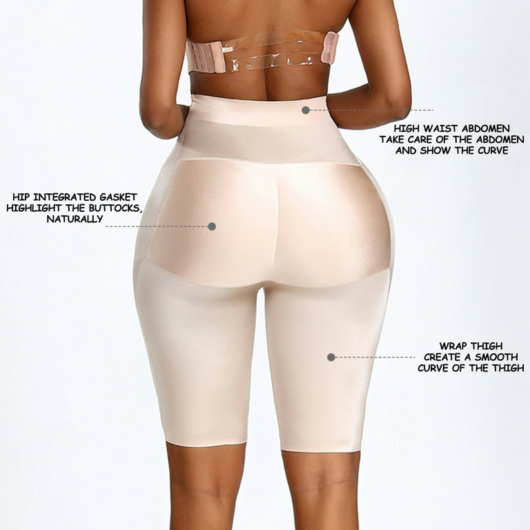 Dadaria Tummy Control Shapewear Ladies Large Size Seamless High Waist  Abdomen Hip Skin Friendly Lifter Body Shaper Pants Beige XXXXL,Women 