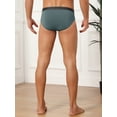 thumbnail image 3 of DARING DIVA Men's Solid Elastic Waist Smooth Soft Breathable Sports Underwear 34 Gray, 3 of 6