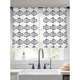 thumbnail image 2 of Ocean Brown Fish Sheer Curtains 54 Inch Length 2 Panels for Living Room, Summer Fishing Coastal Nautical Simple Voile Kitchen Curtain Set, Luxury Privacy Drapes Window Treatment for Bedroom, 2 of 7