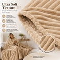 thumbnail image 7 of Oversized Flannel Walmart Blankets 79X91 Inches, Luxurious Soft Striped Plush Blanket for Bed and Sofa, Lightweight Breathable All-Season Comfort, 7 of 7