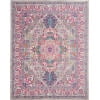 thumbnail image 2 of Nourison Passion Persian Light Grey/Pink 6'7" x 9'6" Area Rug, (7x10), 2 of 8