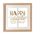 thumbnail image 1 of Feliz día de San Valentín estilo oro cotizacion Pantalla de escritorio de pared de marco 4 aperturas, 1 of 4