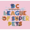 thumbnail image 2 of Girl's DC League of Super-Pets Colorful Logo Graphic Tee Light Pink Large, 2 of 4