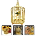 thumbnail image 3 of CUITING Mini House Birdcage Small Bird Cage Tiny House Bird Cage Mini Birdcage Ornament, 3 of 8