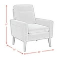 thumbnail image 6 of AcceArm memory foam chair, 8077 Booker Gray and Espresso armchair, durable, stylish and simple, soft texture, suitable for bedroom and living room, 6 of 6