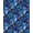 Blue, Pattern 4, variant on ODIKA 4'x6' Machine Washable Non-Slip Area Rug, Botanical Leaf Print with Tropical Foliage Arrangement High Traffic Rug, Blue, 476941