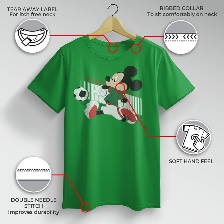 Boy's Mickey & Friends Mickey Mouse Soccer Mexico Graphic Tee