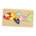 thumbnail image 4 of Rompecabezas de madera para niños de preescolar y jardín de infantes, juguetes Montessori Avión, 4 of 9